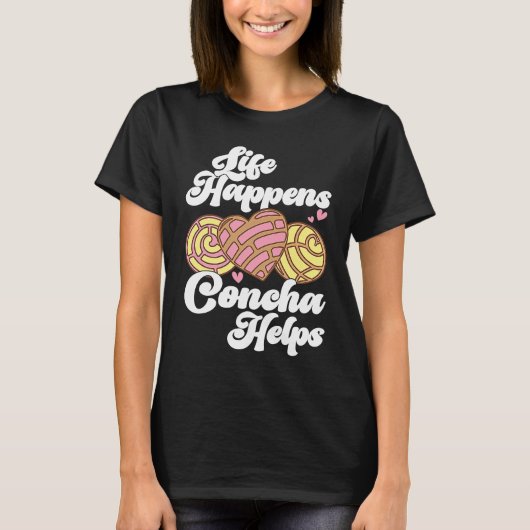 T-shirt Conchas Pan Dulce Latina Mexican Mujer Concha Past (Devant)