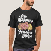 T-shirt Conchas Pan Dulce Latina Mexique Mujer Concha pass (Devant)