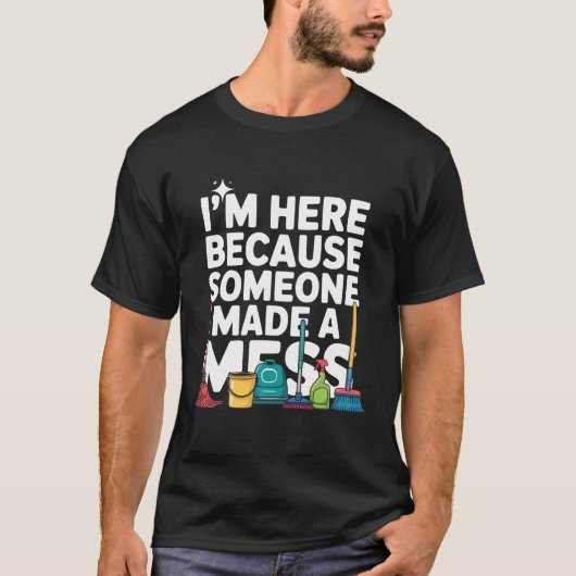 T-shirt Concierge parce que quelqu'un est un gardien (Devant)