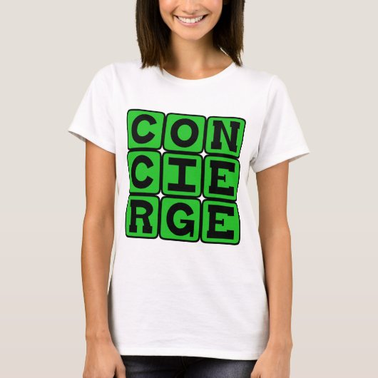 T-shirt Concierge, Poste de service (Devant)
