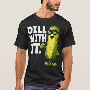 T-shirt Concombre Avec Ça Drôle Concombre Mariné Avec Lune