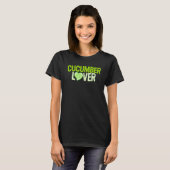 T-shirt Concombre Cornichon Concombre Fermier Végétalien (Devant entier)