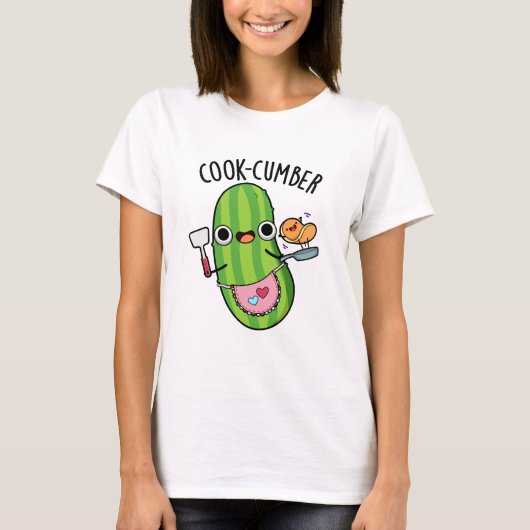 T-shirt Concombre de Cook Funny Concomber Pun (Devant)