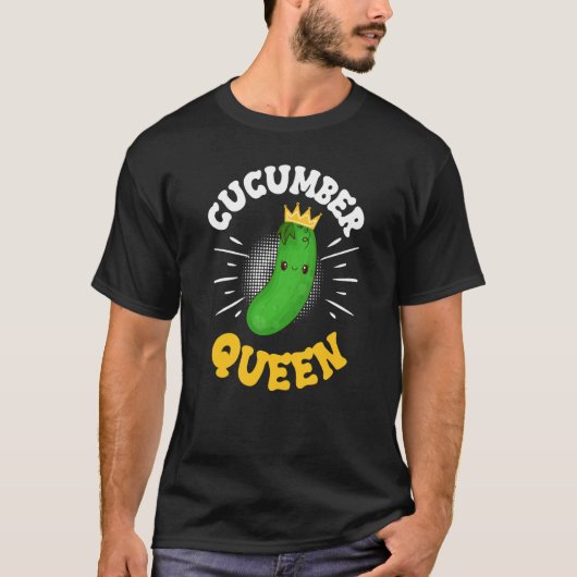 T-shirt Concombre Queen Fruit Vegetable Mère's Day Garden (Devant)