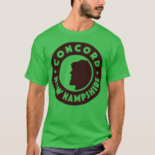 T-shirt Concord New Hampshire Circle Brown
