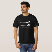 T-shirt Concorde - Plan de dessin plan d'avion ABD (Devant entier)