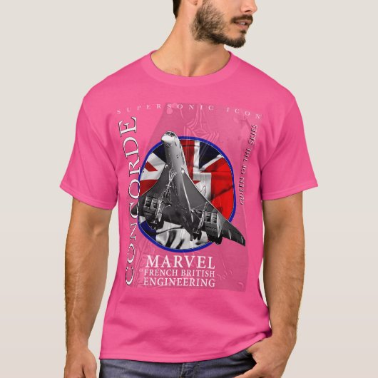 T-shirt Concorde Supersonic British (Devant)