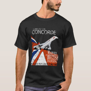 T-shirt Concorde Supersonic Retro Aéronefs britanniques Vi