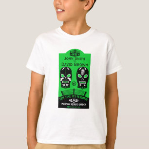 T-shirt Concours de lutte modifiable amusant