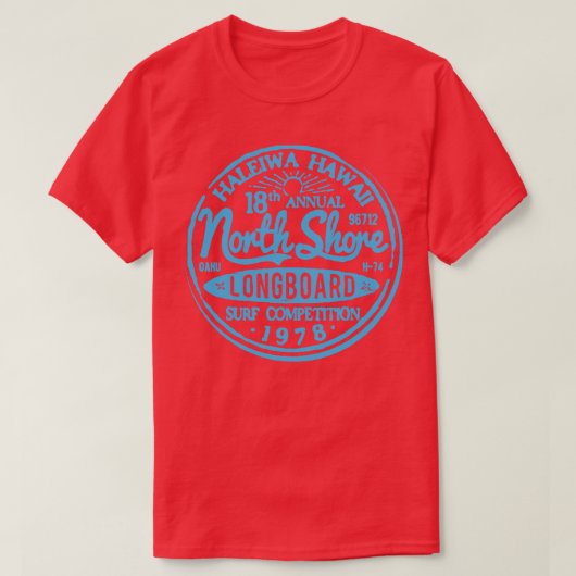 T-shirt Concours de Surf à bord (Design devant)