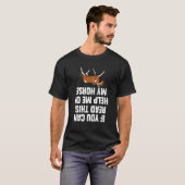 T-shirt Concours Hippique à l'Envers de Saut d'Obstacles É (Devant entier)