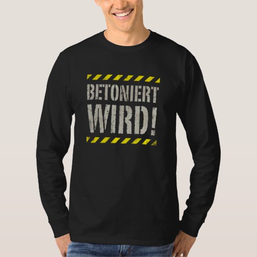 T-shirt Concret pour briqueteurs Pfuscher House Builder H (Devant)
