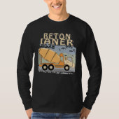 T-shirt Concrete Mixer Construction Site Construction Work (Devant)