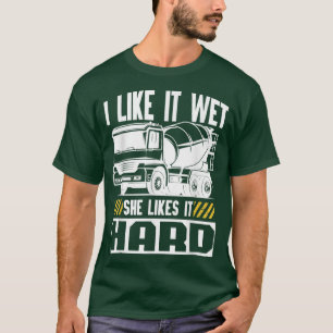 T-shirt Concrete Mixer For Truck Driver - Wet 198