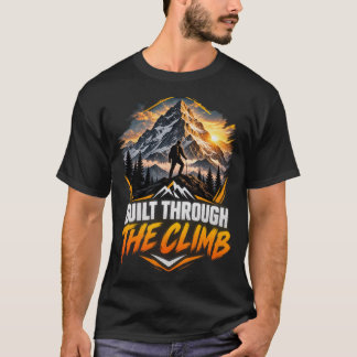 T-shirt Conçu à travers la conception de randonnée en mont
