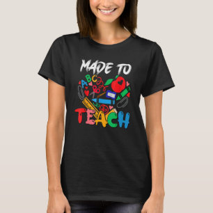 T-shirt Conçu Pour Enseigner Enseignant