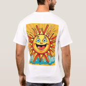 T-shirt conçu pour l'été Sunburst AI (Dos)