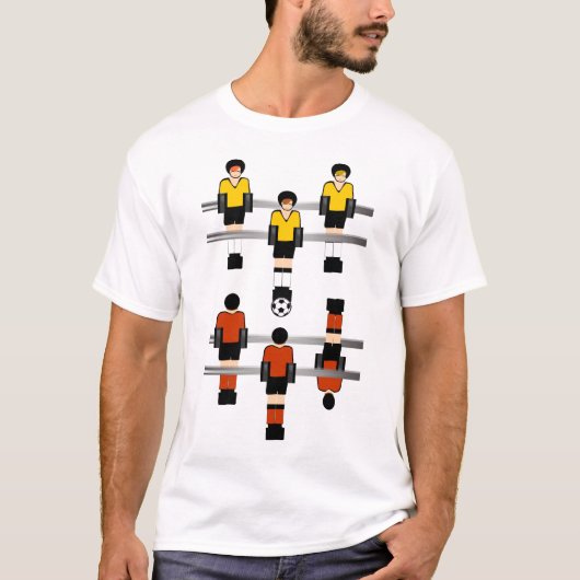 T-shirt Concurrence du football de Foosball (Devant)