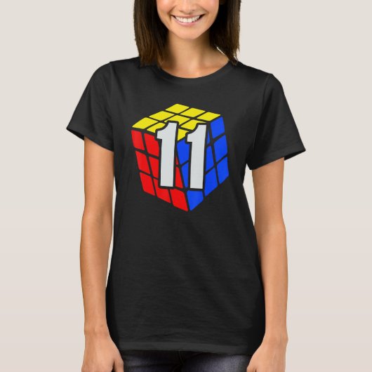 T-shirt Concurrentiel Accélération Cubing 11 ans Anniversa (Devant)