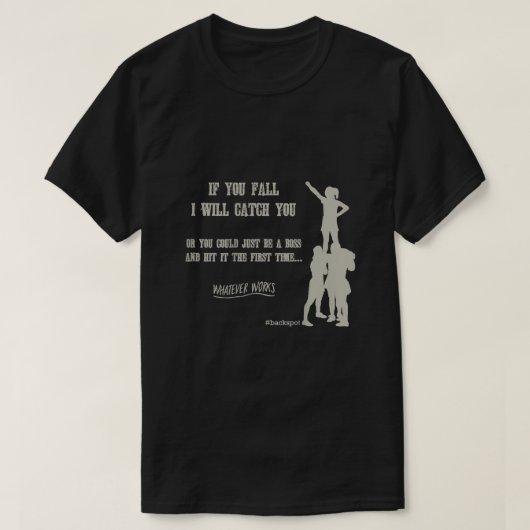 T-shirt Concurrentiel Cheer Funny Base Backspot T Shirt Ba (Design devant)