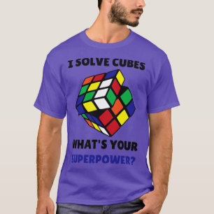 T-shirt Concurrentiel Vitesse Cuber I Solve Cubes Whats Yo