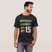 T-shirt Concurrentiel Vitesse Cubing 15 Ans Anniversaire P (Devant entier)