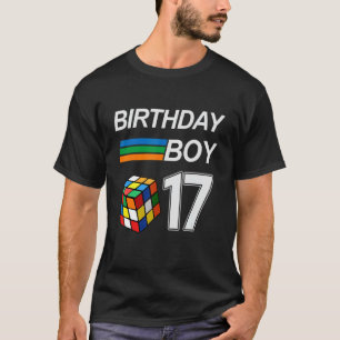 T-shirt Concurrentiel Vitesse Cubing 17 Ans Anniversaire P