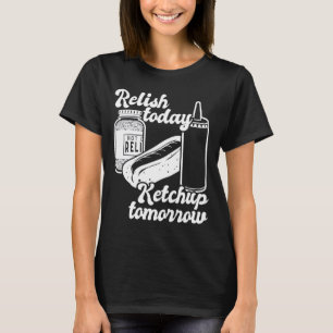 T-shirt Condiment Ketchup Demain Drôle Hot Dog BBQ Cadeau