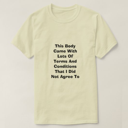 T-shirt Conditions (Design devant)