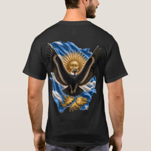 T-shirt Condor des Andes argentin Drapeau Malvinas Sol de
