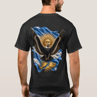 T-shirt Condor des Andes argentin Drapeau Malvinas Sol de