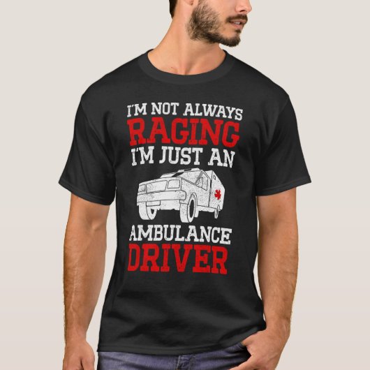 T-shirt Conducteur ambulancier Conducteur d'urgence Transp (Devant)