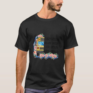 T-shirt Conducteur d'autobus scolaire chauffeur de bus lev