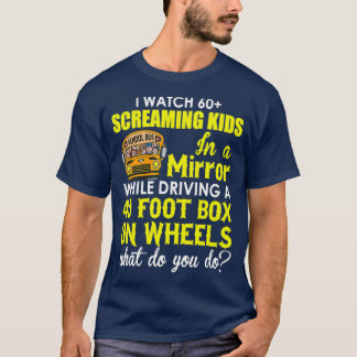 T-shirt Conducteur d'autobus scolaire Conducteur d'autobus