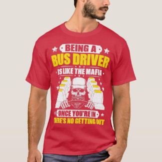 T-shirt Conducteur de bus Busman School Conducteur de bus