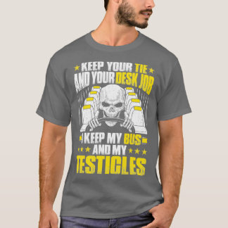 T-shirt Conducteur de bus Busman Schoolbus School Idée cad