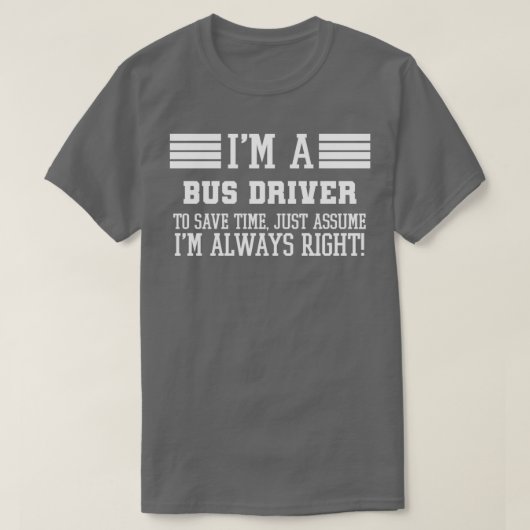 T-shirt Conducteur De Bus Cadeau Ix27m A Conducteur De Bus (Design devant)