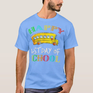 T-shirt Conducteur De Bus Dernier Jour De L'École Chemise