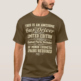 T-shirt Conducteur de bus Drôle cadeau de travail