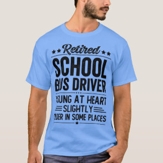 T-shirt Conducteur de bus scolaire à la retraite 4