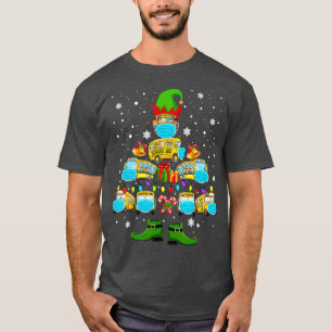 T-shirt Conducteur de bus scolaire Arbre de Noël Drôle