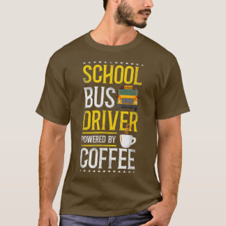 T-shirt Conducteur de bus scolaire Café 2
