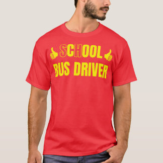 T-shirt Conducteur de bus scolaire Cool de bus