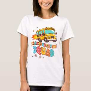 T-shirt Conducteur de bus scolaire La vie Bus jaune Transp