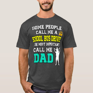 T-shirt Conducteur de bus scolaire papa conducteur de bus