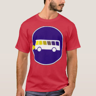 T-shirt Conducteur de bus sur la route nocturne