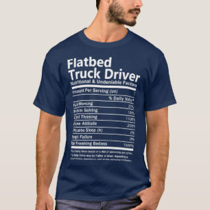 T-shirt Conducteur De Camion À Plain Nutritif Et Indéniabl