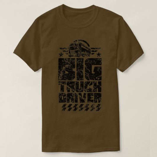 T-shirt Conducteur de camion Camions conduisant (Design devant)
