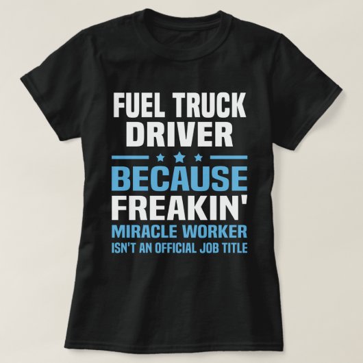 T-shirt Conducteur de camion carburant (Design devant)