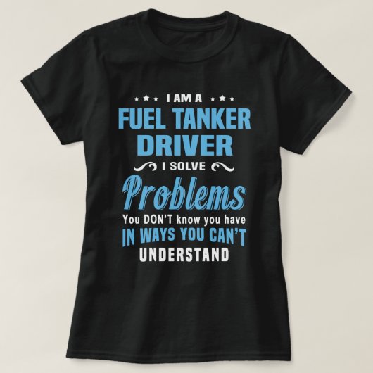 T-shirt Conducteur de camion carburant (Design devant)